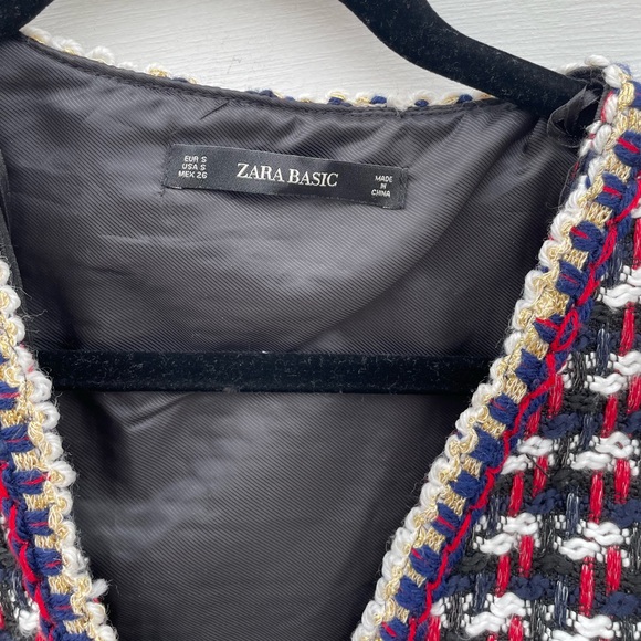 Zara S Thick Tweed Dress - Picture 6 of 8